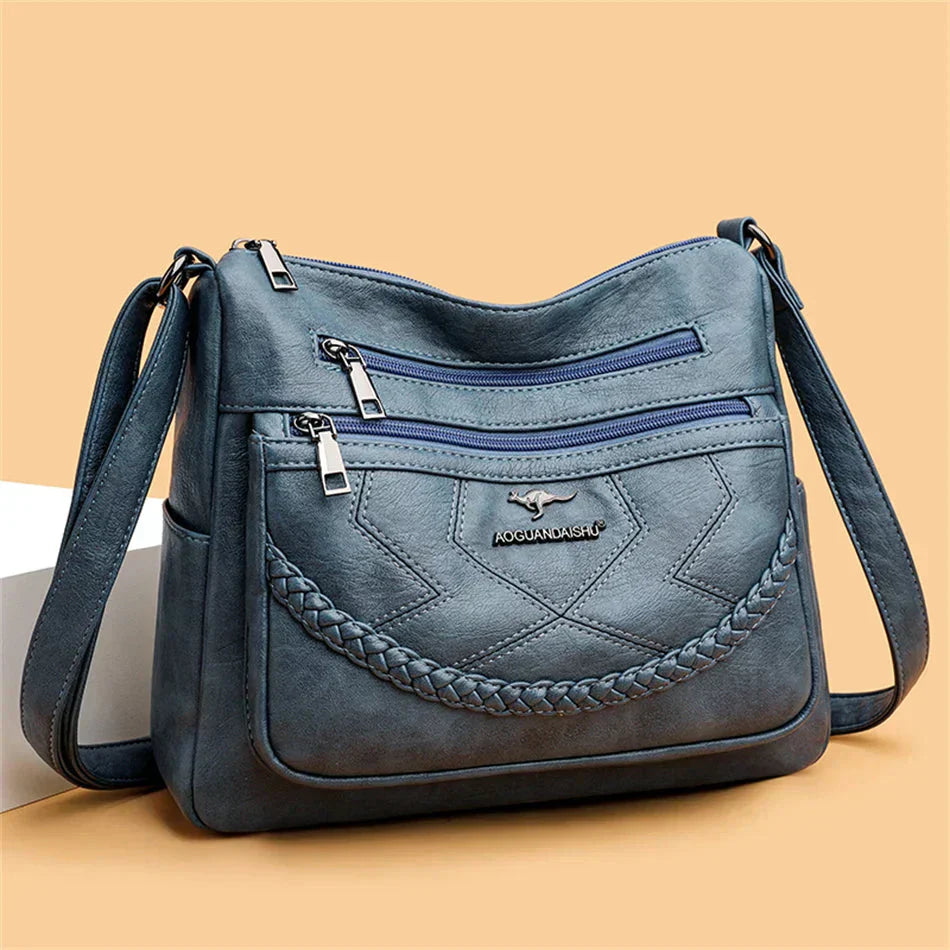 Michelle - Elegant Leather Shoulder Bag