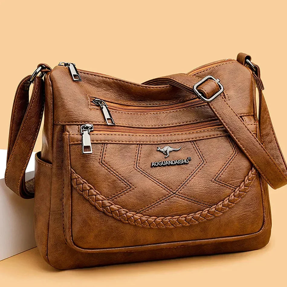 Michelle - Elegant Leather Shoulder Bag
