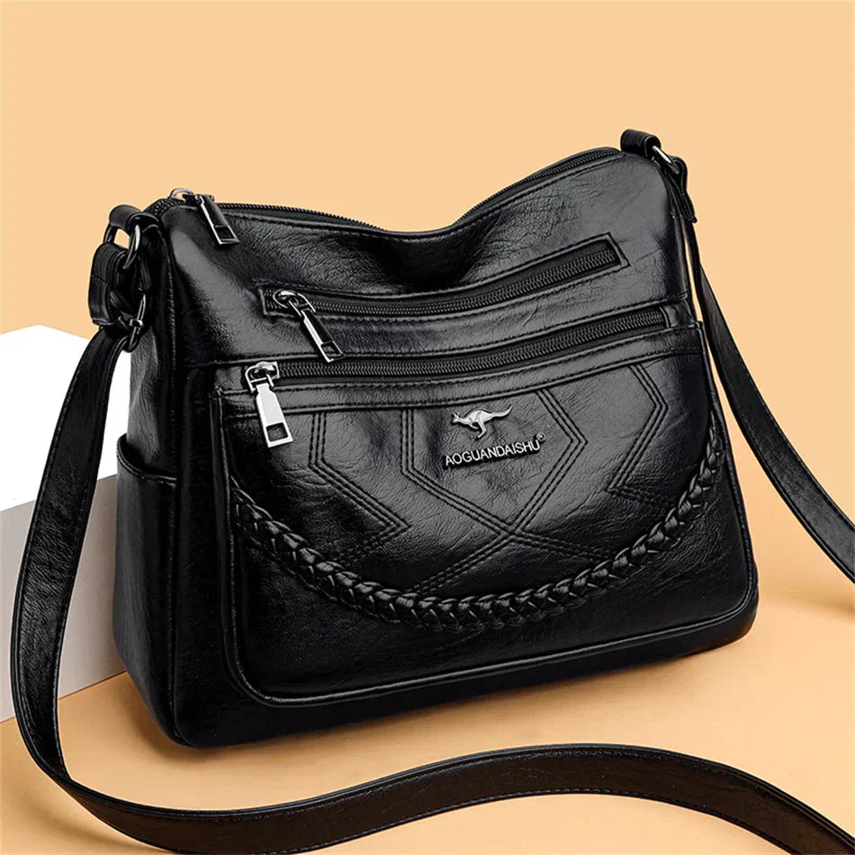 Michelle - Elegant Leather Shoulder Bag